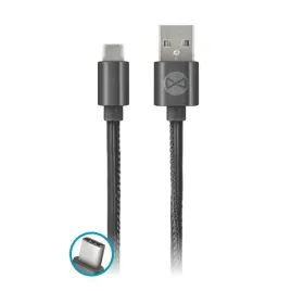 forever-kabel-leather-usb-usb-3-1-typ-c-1-m-czarny