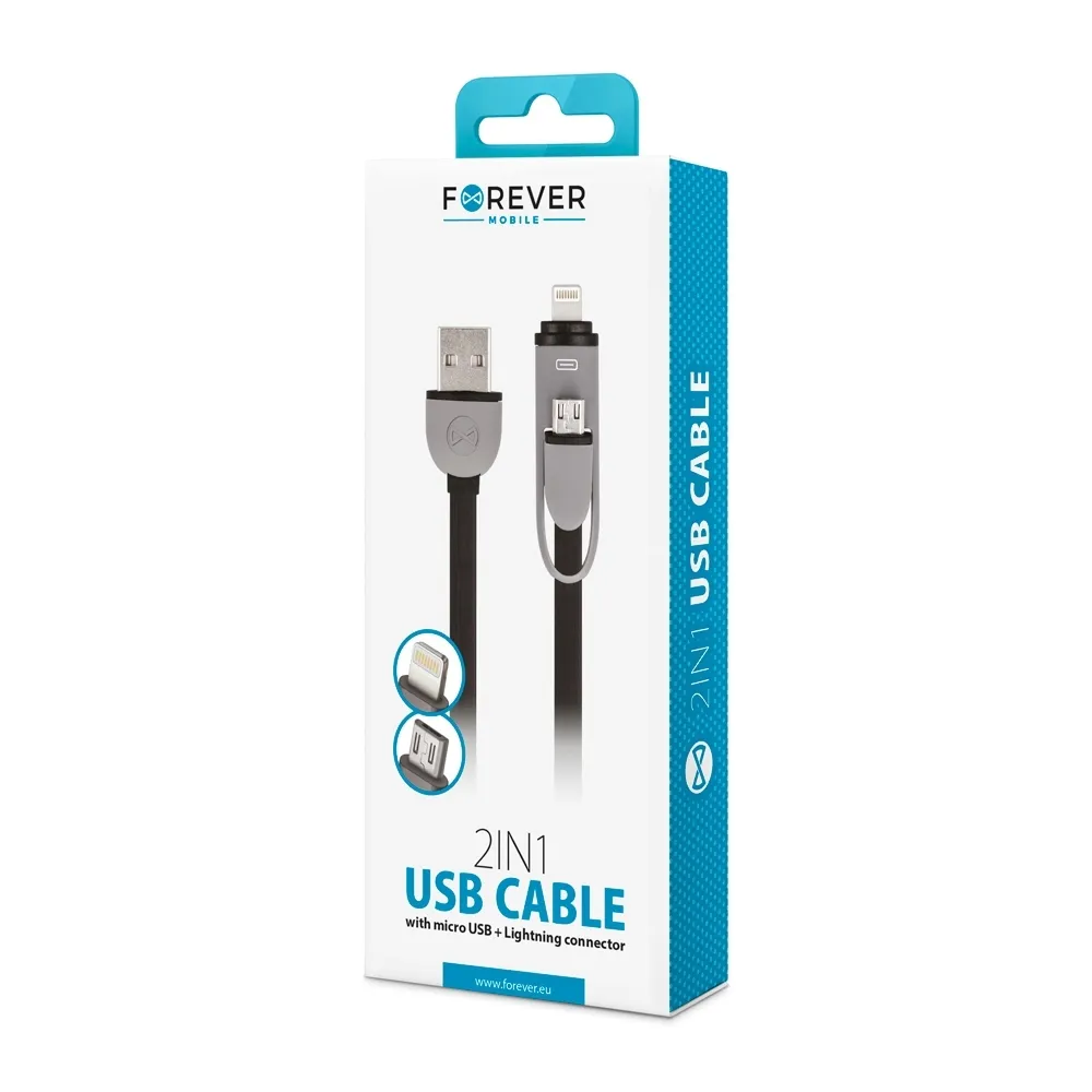 forever-kabel-2w1-do-iphone-usb-lightning-microusb-typb-1m-18a-bialy