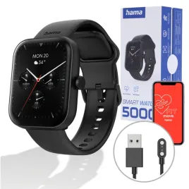 hama-fit-watch-5000-smartwatch-zegarek-sportowy-prostokatny-czarny