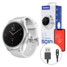 hama-fit-watch-5010-smartwatch-zegarek-sportowy-okragly-srebrny
