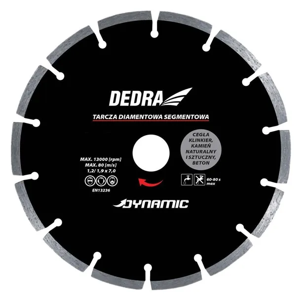 dedra-tarcza-segmentowa-dynamic-300-254-hp2118e-stan-nowy