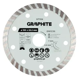 tarcza-57t319-diamentowa-do-ciecia-turbo-segmentowa-150mm-na-sucho-graphite
