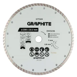 tarcza-57t320-diamentowa-do-ciecia-turbo-segment-230-mm-na-sucho-graphite