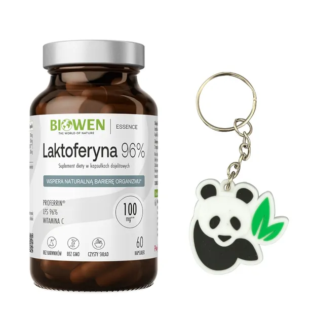Biowen LAKTOFERYNA 96% Wsparcie GOSPODARKI ŻELAZOWEJ 60 kaps+ Gratis Brelok