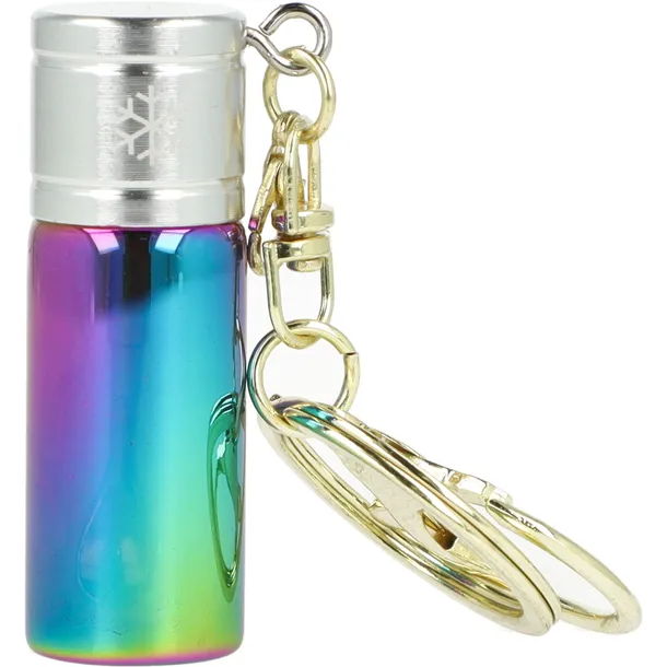 Snow Bottle Rainbow 2 - Dozownik tabaki z łyżeczką i brelokiem