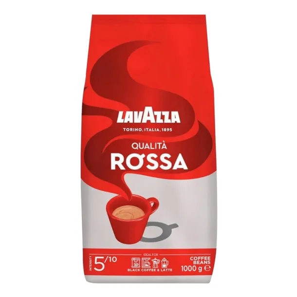 Kawa Ziarnista Mieszana Włoska Lavazza Qualita Rossa 1kg