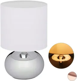 lampa-stolowa-biala-srebro-40-w