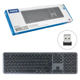 klawiatura-bezprzewodowa-multi-device-hama-wk-550-przycisk-ai-czarno-szara