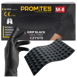 rekawiczki-nitrylowe-m-czarne-mocne-grip-3d-diamond-bez-pudrowe-promates-9
