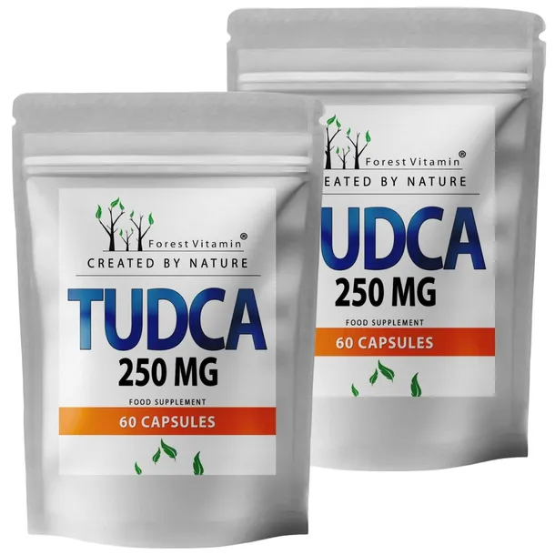 Forest Vitamin TUDCA 250mg Wsparcie wątroby Wątroba Detoks 60 kaps. x 2 op.