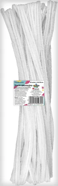 Druciki kreatywne 30cm 50szt Biały