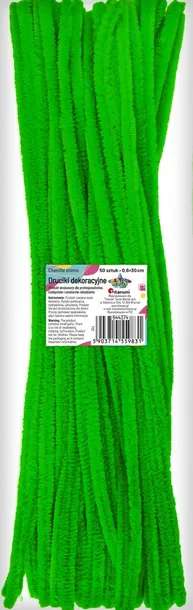 Druciki kreatywne 30cm 50szt Zielony