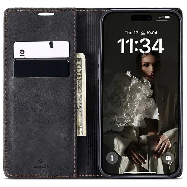 spacecase-wallet-iphone-17-black-typ-etui-z-klapka
