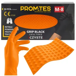 rekawiczki-nitrylowe-m-pomaranczowe-mocne-grip-diamond-bez-pudrowe-promates