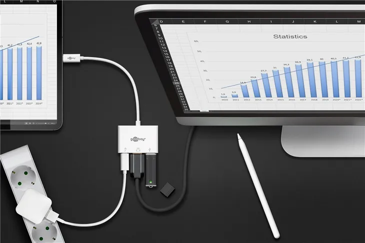 adapter-goobay-usb-c-do-hdmi-usb-c-usb-a-3-0-waga-z-opakowaniem-0-13-kg-kod-producenta-62104