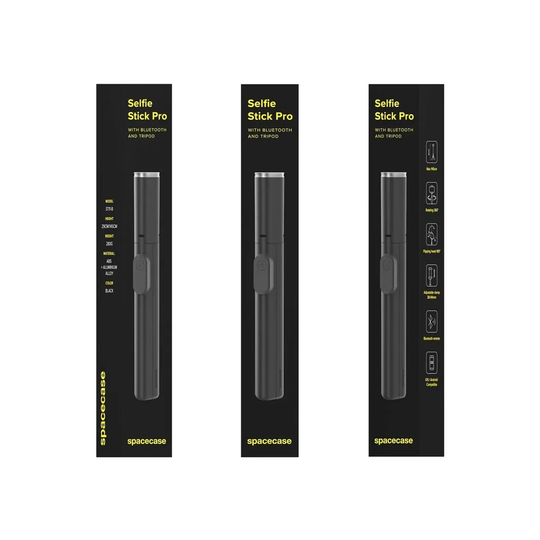 spacecase-selfie-stick-pro-st11-b-black