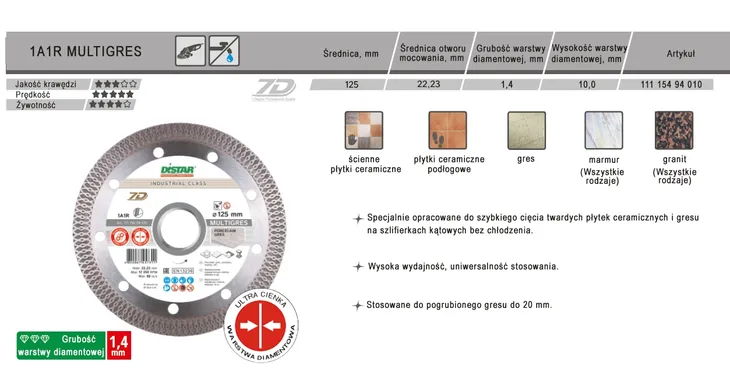 tarcza-diamentowa-125mm-distar-multigres-7d-gres-srednica-tarczy-125mm