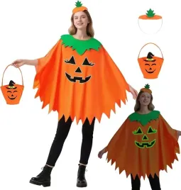stroj-dynia-halloween-fluorescencyjny-peleryna-czapka-wiaderko-3w1