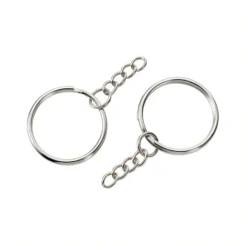 kolko-do-breloka-z-plaskim-lancuszkiem-srebrne-28-mm-100-szt