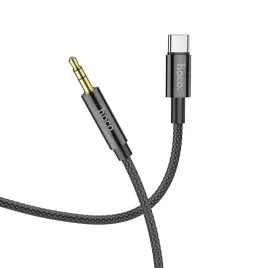 hoco-kabel-aux-jack-35mm-do-usb-c-upa19-1m-czarny
