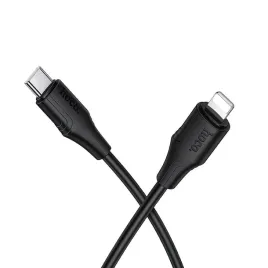 kabel-silikonowy-usb-a-do-apple-lightning-hoco-27w-1m-x124-czarny