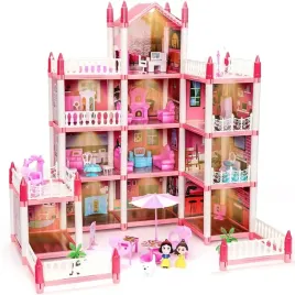 domek-dla-lalek-willa-dla-dzieci-rozowa-diy-4-poziomy-mebelki-akcesoria