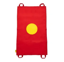 mini-chusta-animacyjna-100-x-60-cm-czerwona-z-kolem-zoltym