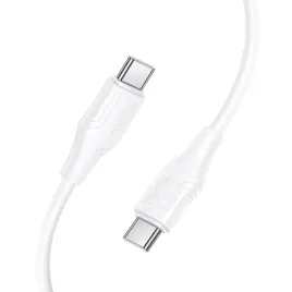 kabel-silikonowy-usb-c-do-usb-c-hoco-3a-60w-1m-x124-bialy