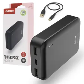 powerbank-hama-pocket-10-10000-mah-antracyt-wskaznik-led-2x-usb-a-1x-usb-c