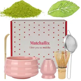 zestaw-do-japonskiej-herbaty-matcha-zestaw-do-robienia-matchy-rozowy