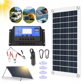 panel-sloneczny-300w-regulator-12v-akumulator-prostownik-solarny-ladowarka