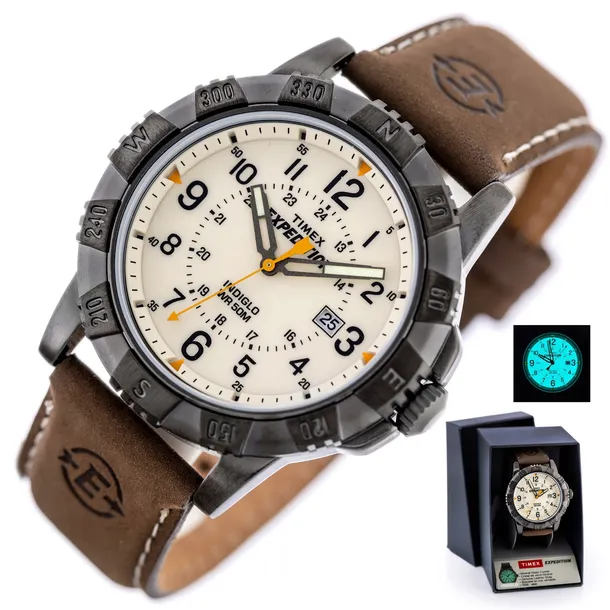 ZEGAREK MĘSKI TIMEX EXPEDITION T49990 - INDIGLO + GRAWER