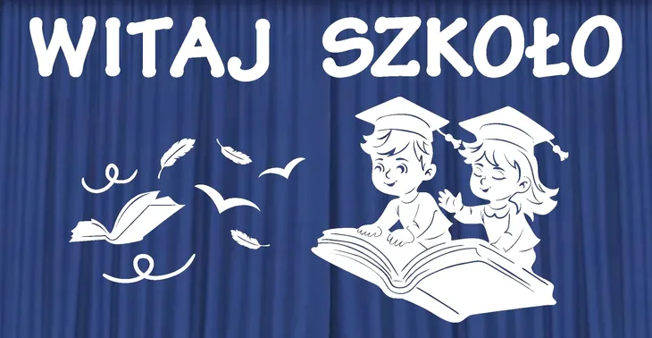 Dekoracja szkolna Rozpoczęcie Roku Szkolnego WITAJ SZKOŁO ZESTAW 228 XXL