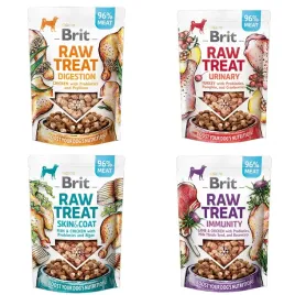 brit-raw-treat-zestaw-4x40g-digestion-urinary-immunity-skinandcoat-dla-psa