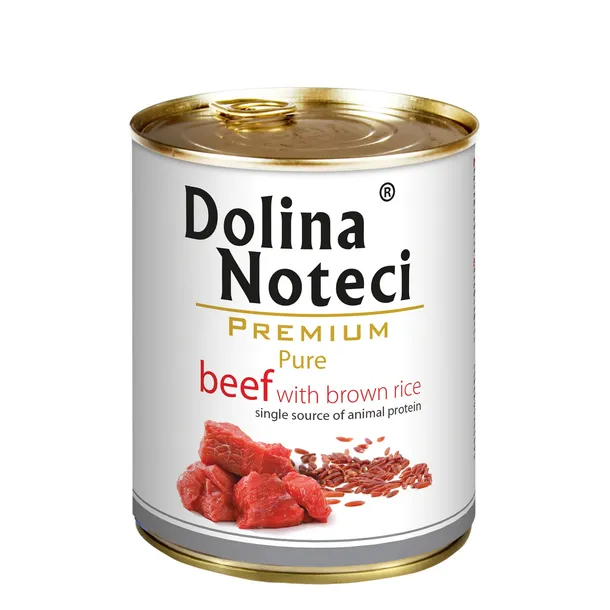 Dolina Noteci Premium Pure Wołowina Ryż Mokra Karma Dla Psa 800g