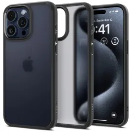 etui-spigen-ultra-hybrid-do-iphone-15-pro-polprzezroczysto-czarne