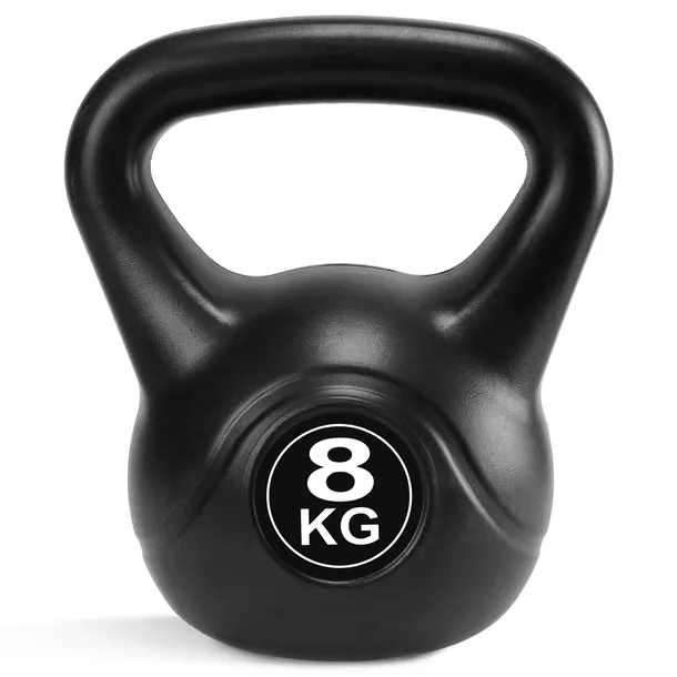KETTLEBELL 8 KG CORNIX ODWAŻNIK KETTLE DO TRENINGU SIŁOWEGO FITNESS CZARNY