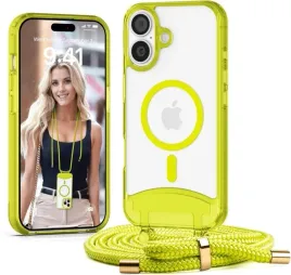 lawonda-etui-bezbarwne-magsafe-do-iphone-16-neonowe-zolte-smycz-zawieszka