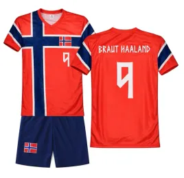 haaland-9-norwegia-stroj-pilkarski-2w1-koszulka-spodenki-128