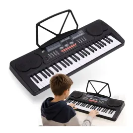 keyboard-elektroniczny-dla-dzieci-54-klawisze-pulpit-do-nut-mikrofon-czarny