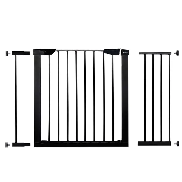 Bramka zabezpieczająca bramka rozporowa 75-117cm czarna