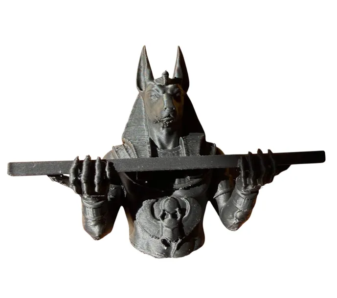 polka-scienna-egipski-anubis-czarny-mat-stan-nowy-model-3d