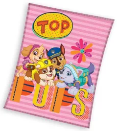kocyk-psi-patrol-polarowy-z-polaru-paw-patrol-rozowy-skye-everest-110x140