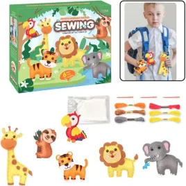 zestaw-kreatywny-wyszywanki-filcowe-zwierzeta-dzungli-6szt-zabawa-nitka-6