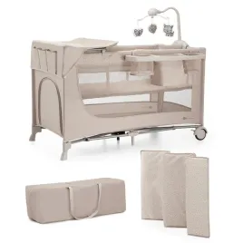 kinderkraft-lozeczko-turystyczne-joy-2-z-akcesoriami-beige