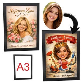 personalizowany-portret-ze-zdjecia-w-ramce-prezent-na-dzien-kobiet-dla-niej