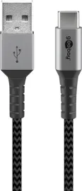 goobay-49296-kabel-usb-usb-2-0-1-m-usb-c-usb-a-czarny-szary