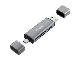 equip-245460-czytnik-kart-usb-3-2-gen-1-3-1-gen-1-type-a-type-c-szary