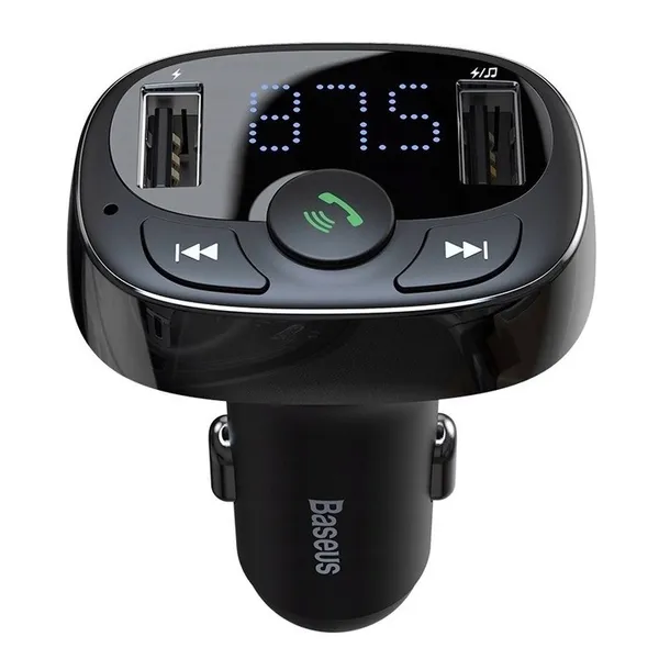 baseus-transmiter-ladowarka-2xusb-fm-bluetooth-czytnik-kart-micro-sd-mp3-stan-nowy-marka-baseus
