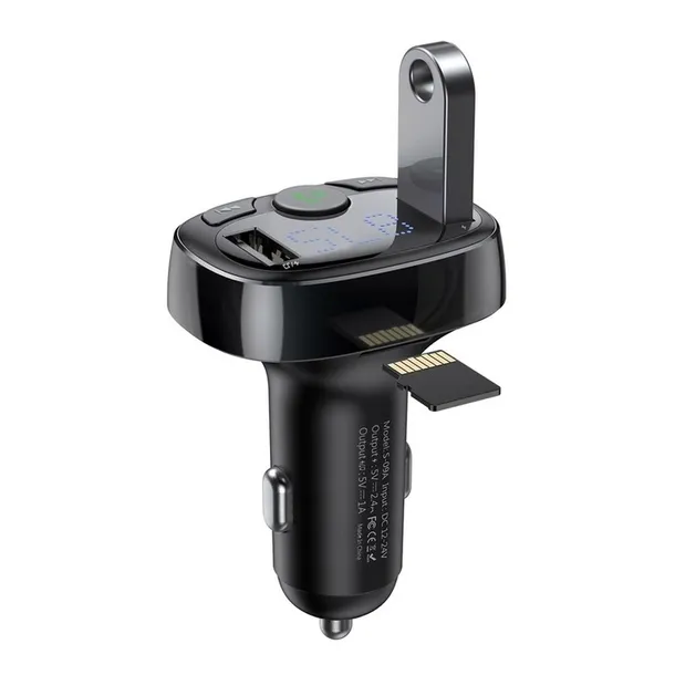 baseus-transmiter-ladowarka-2xusb-fm-bluetooth-czytnik-kart-micro-sd-mp3-stan-nowy-producent-baseus